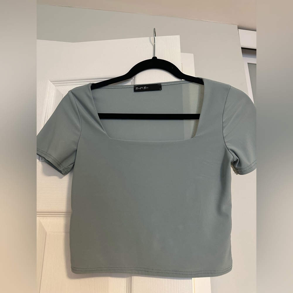 Stylish Square Neck Crop Top